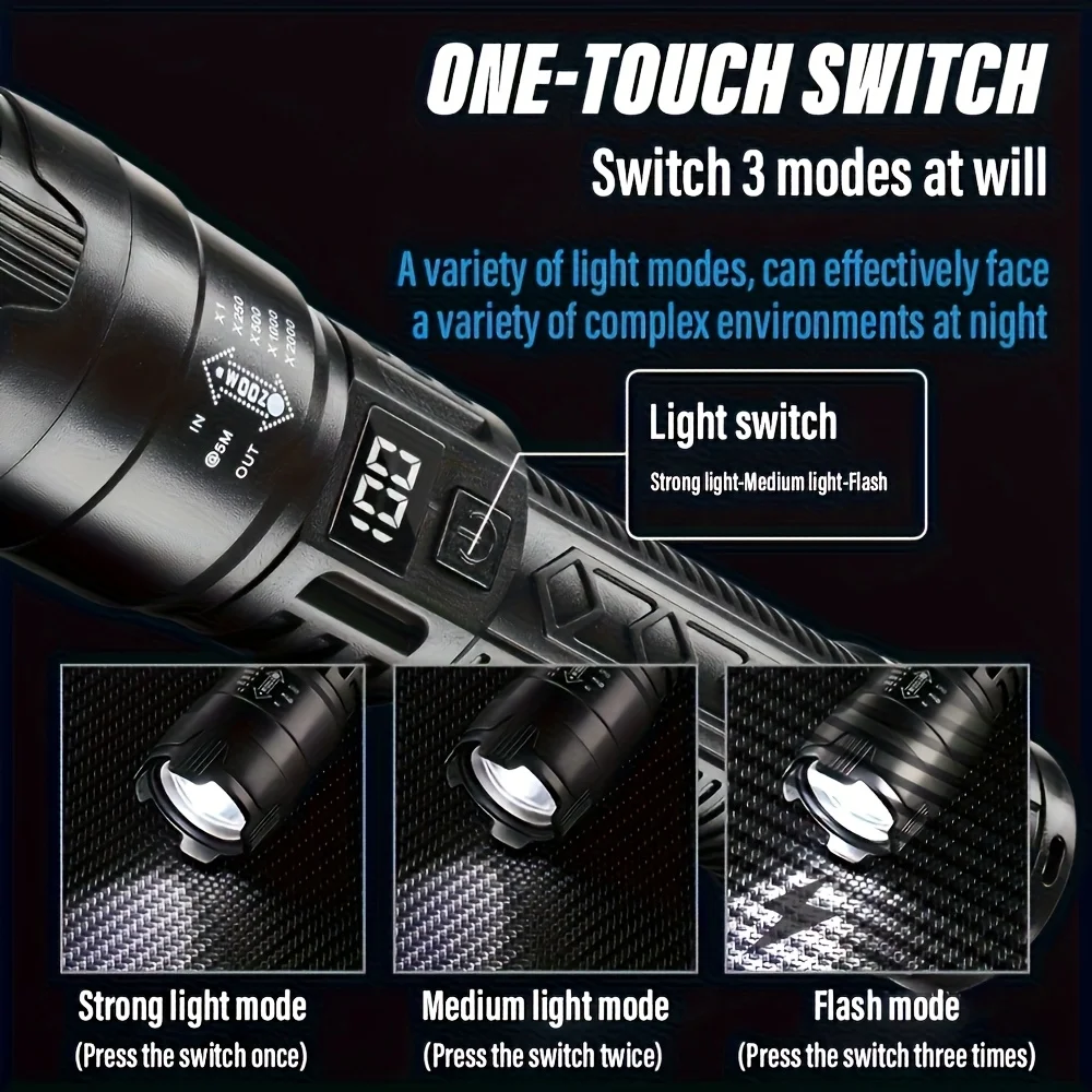 Tactical LED Flashlight 2000LM - Outdoor Adventure Trips review and price